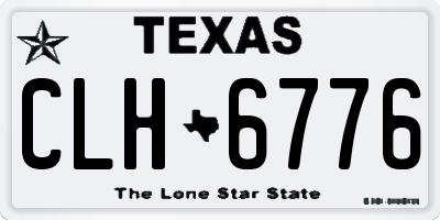 TX license plate CLH6776