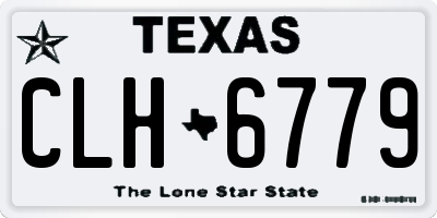 TX license plate CLH6779