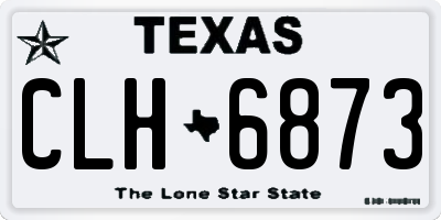 TX license plate CLH6873