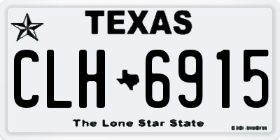 TX license plate CLH6915