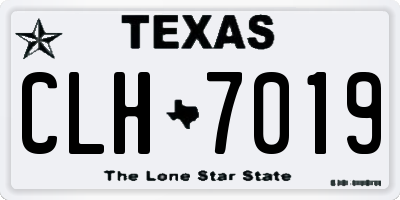 TX license plate CLH7019