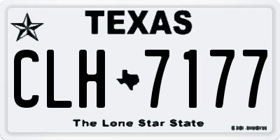 TX license plate CLH7177