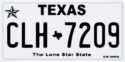 TX license plate CLH7209