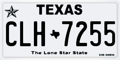 TX license plate CLH7255