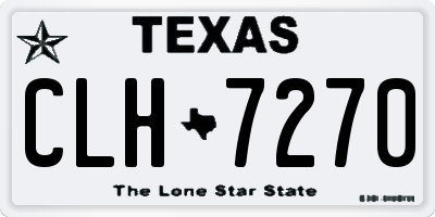 TX license plate CLH7270