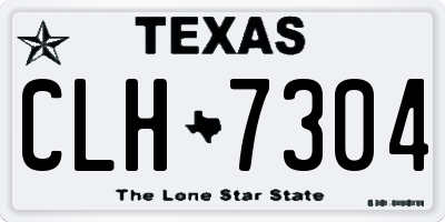 TX license plate CLH7304