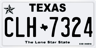 TX license plate CLH7324