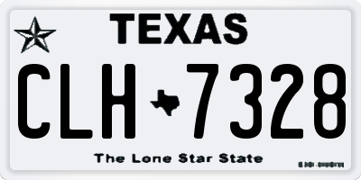 TX license plate CLH7328