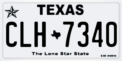 TX license plate CLH7340