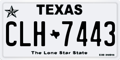 TX license plate CLH7443