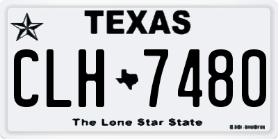 TX license plate CLH7480