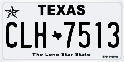 TX license plate CLH7513