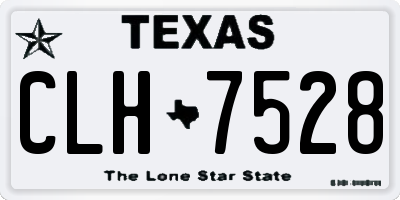 TX license plate CLH7528