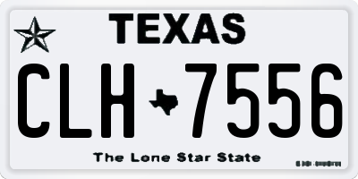 TX license plate CLH7556