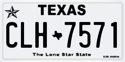 TX license plate CLH7571