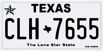 TX license plate CLH7655