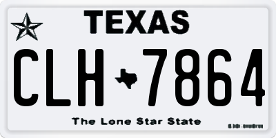 TX license plate CLH7864