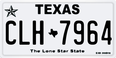 TX license plate CLH7964