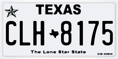 TX license plate CLH8175
