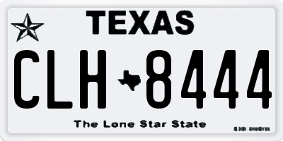 TX license plate CLH8444