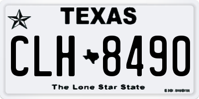 TX license plate CLH8490