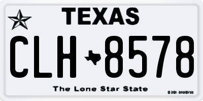 TX license plate CLH8578