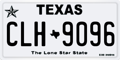 TX license plate CLH9096