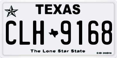 TX license plate CLH9168