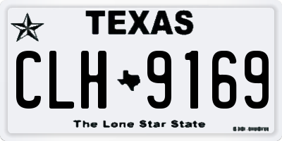 TX license plate CLH9169