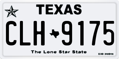TX license plate CLH9175