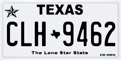 TX license plate CLH9462