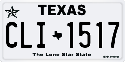 TX license plate CLI1517