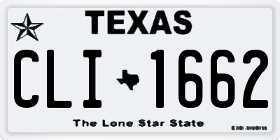 TX license plate CLI1662