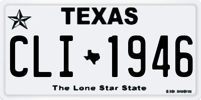 TX license plate CLI1946