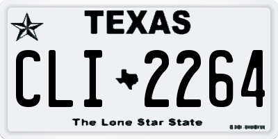 TX license plate CLI2264