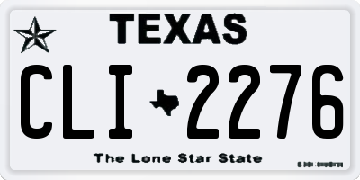 TX license plate CLI2276