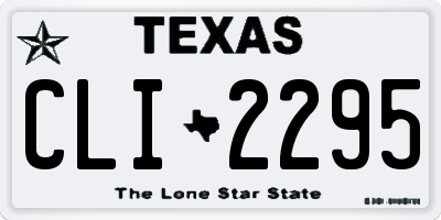 TX license plate CLI2295