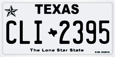 TX license plate CLI2395