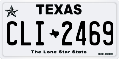 TX license plate CLI2469