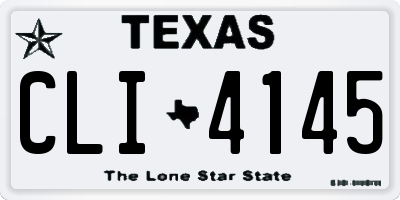 TX license plate CLI4145