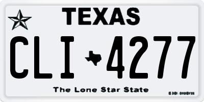 TX license plate CLI4277