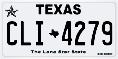 TX license plate CLI4279