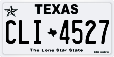 TX license plate CLI4527