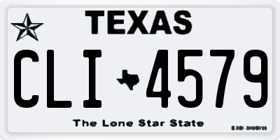 TX license plate CLI4579