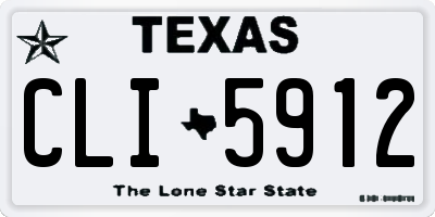 TX license plate CLI5912