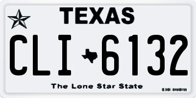 TX license plate CLI6132