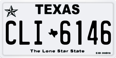 TX license plate CLI6146