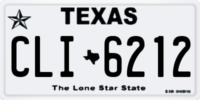 TX license plate CLI6212