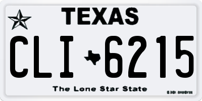 TX license plate CLI6215