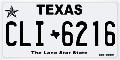 TX license plate CLI6216